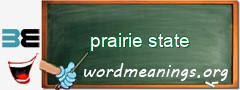 WordMeaning blackboard for prairie state